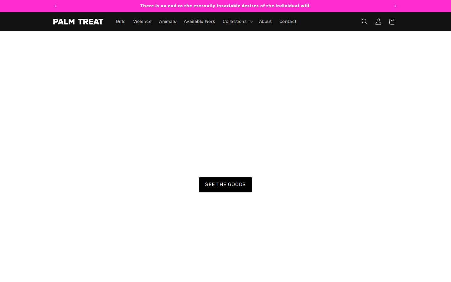 palmtreat.design homepage screenshot