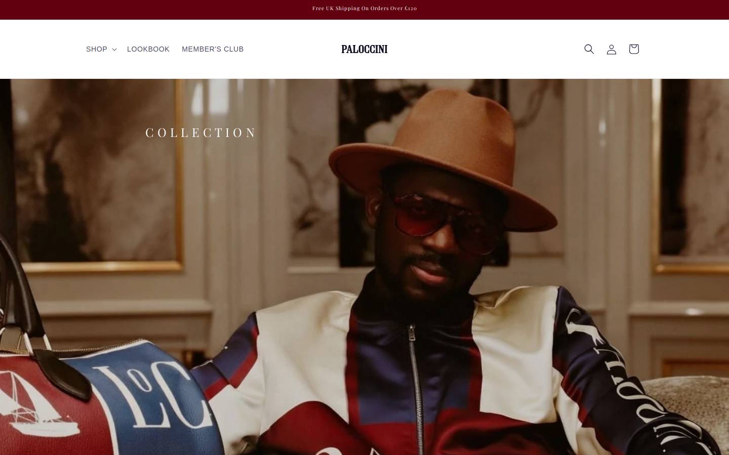 paloccini.com homepage screenshot