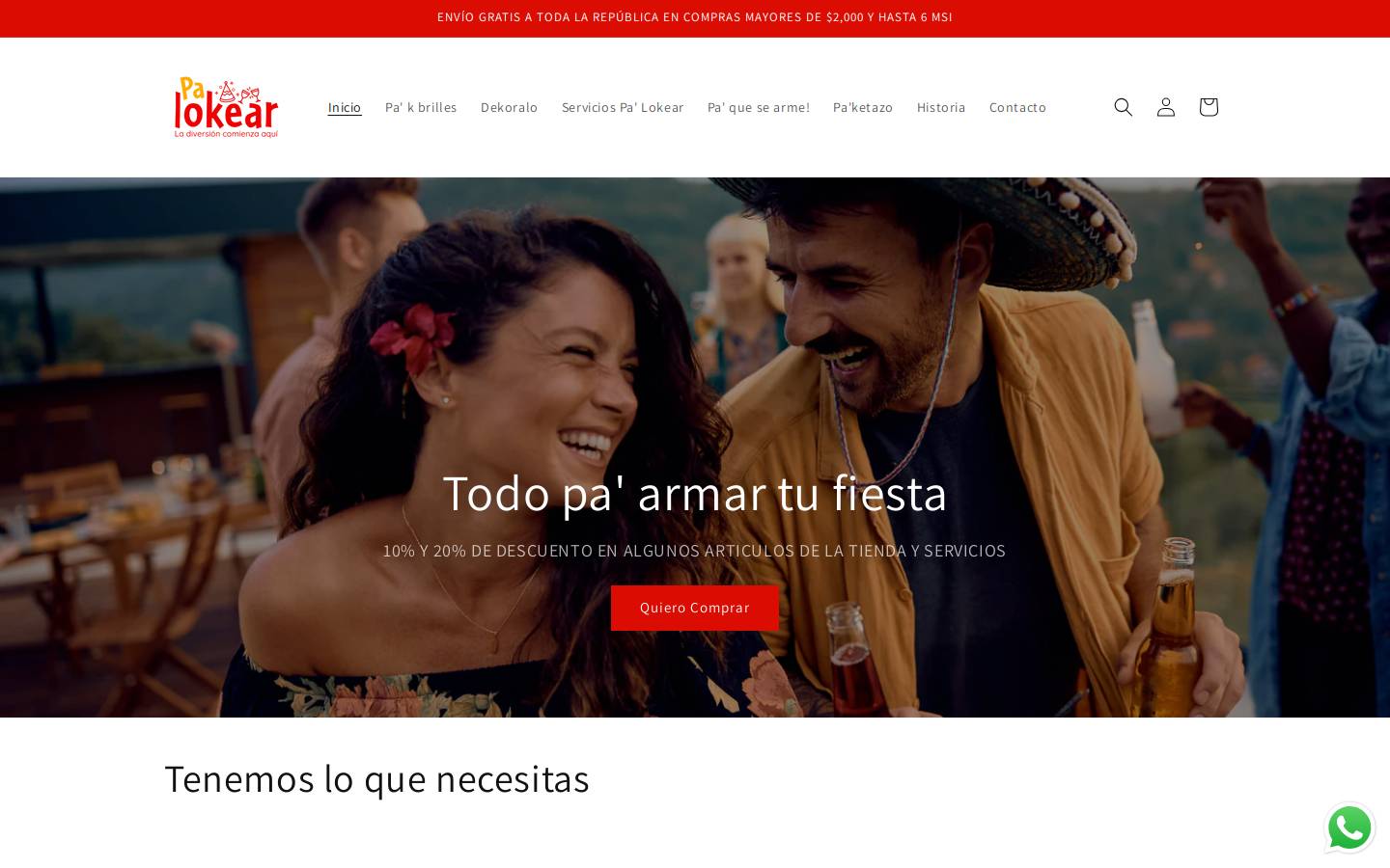 palokear.com homepage screenshot