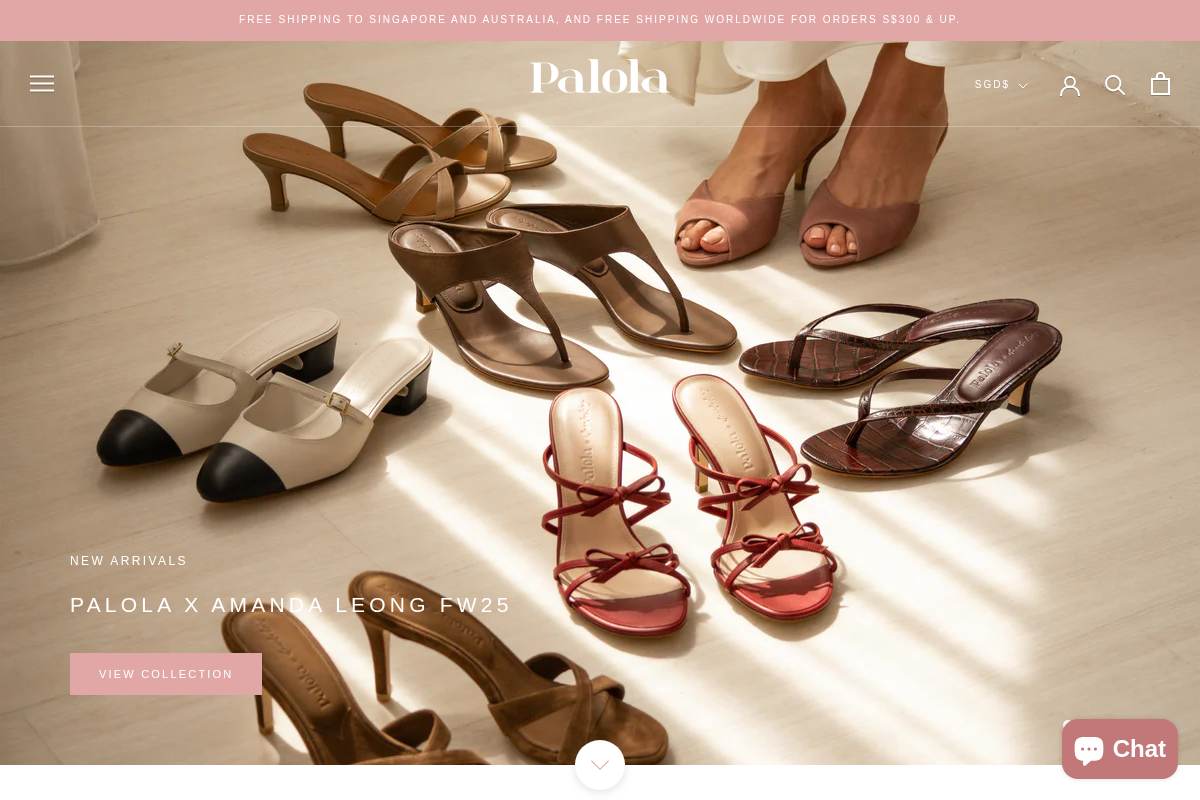 Palola homepage screenshot