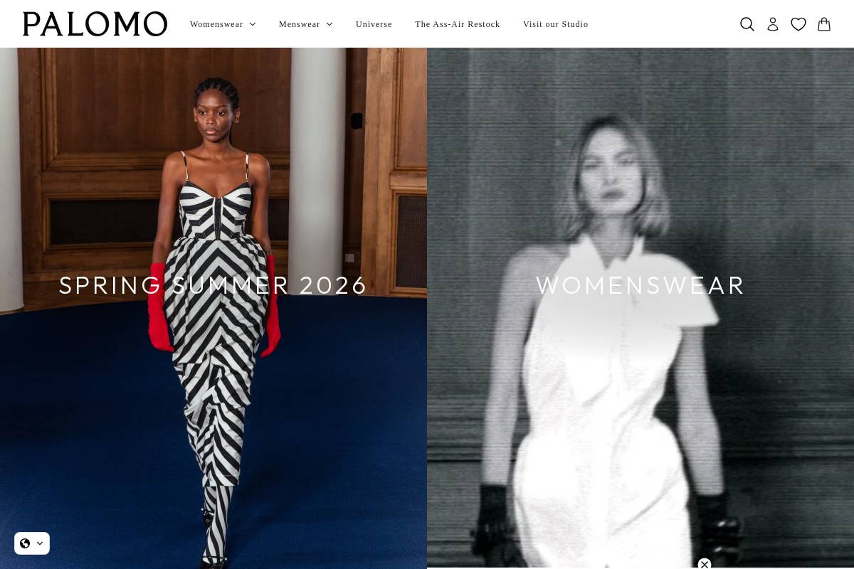 Palomospain homepage screenshot