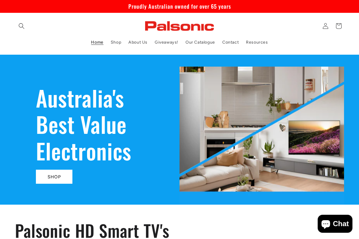 Palsonic homepage screenshot