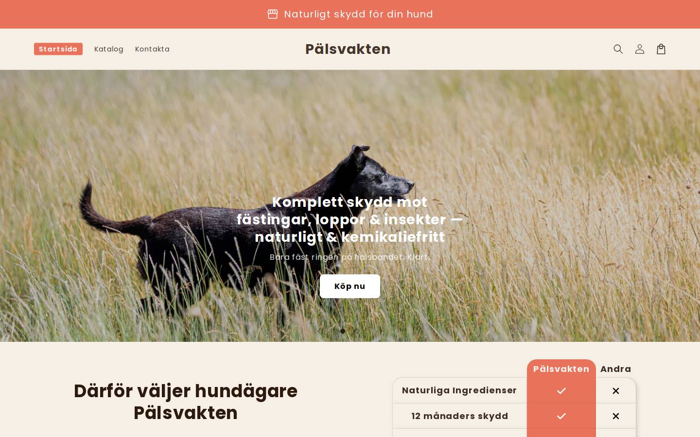 palsvakten.com homepage screenshot