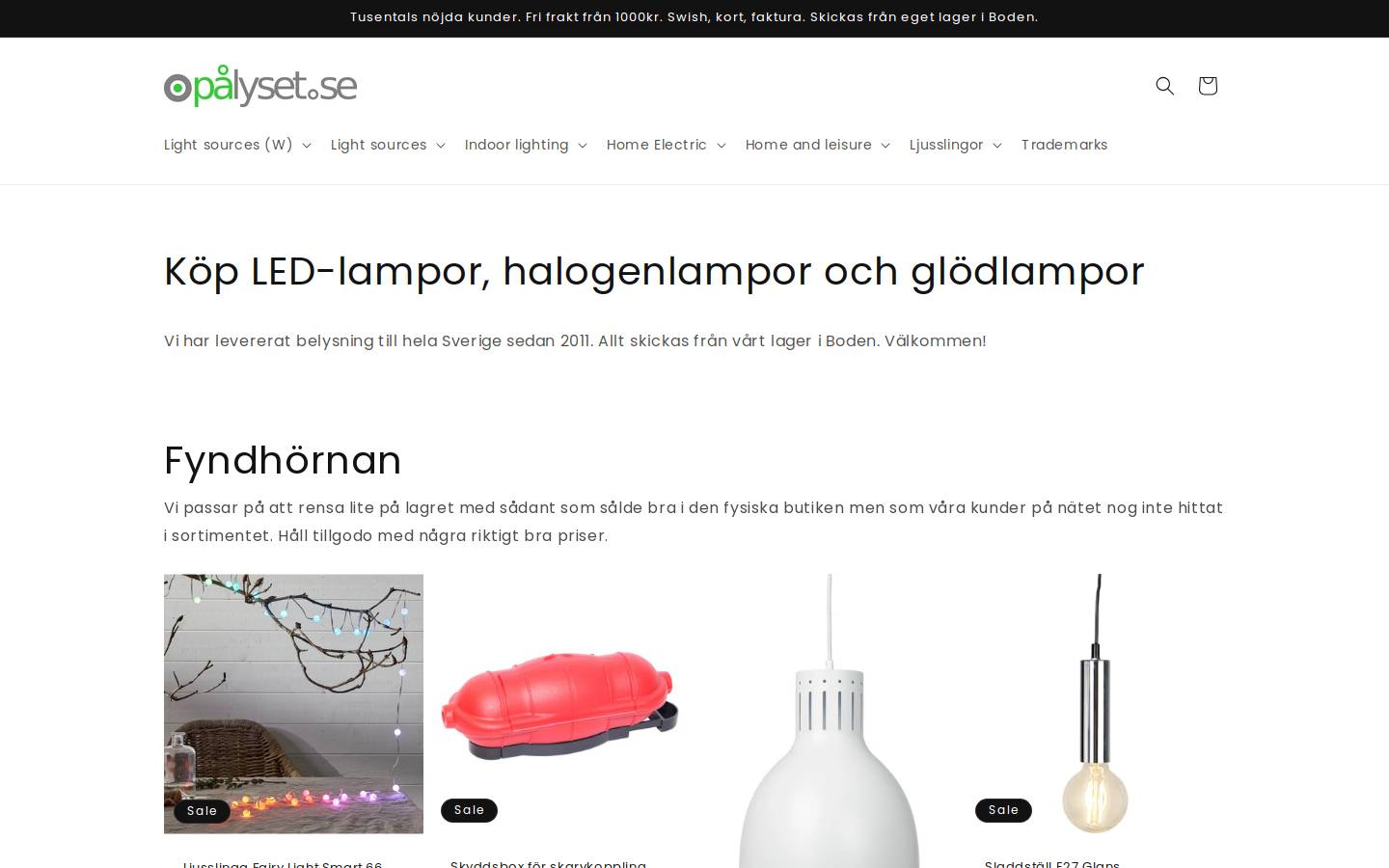 palyset.com homepage screenshot