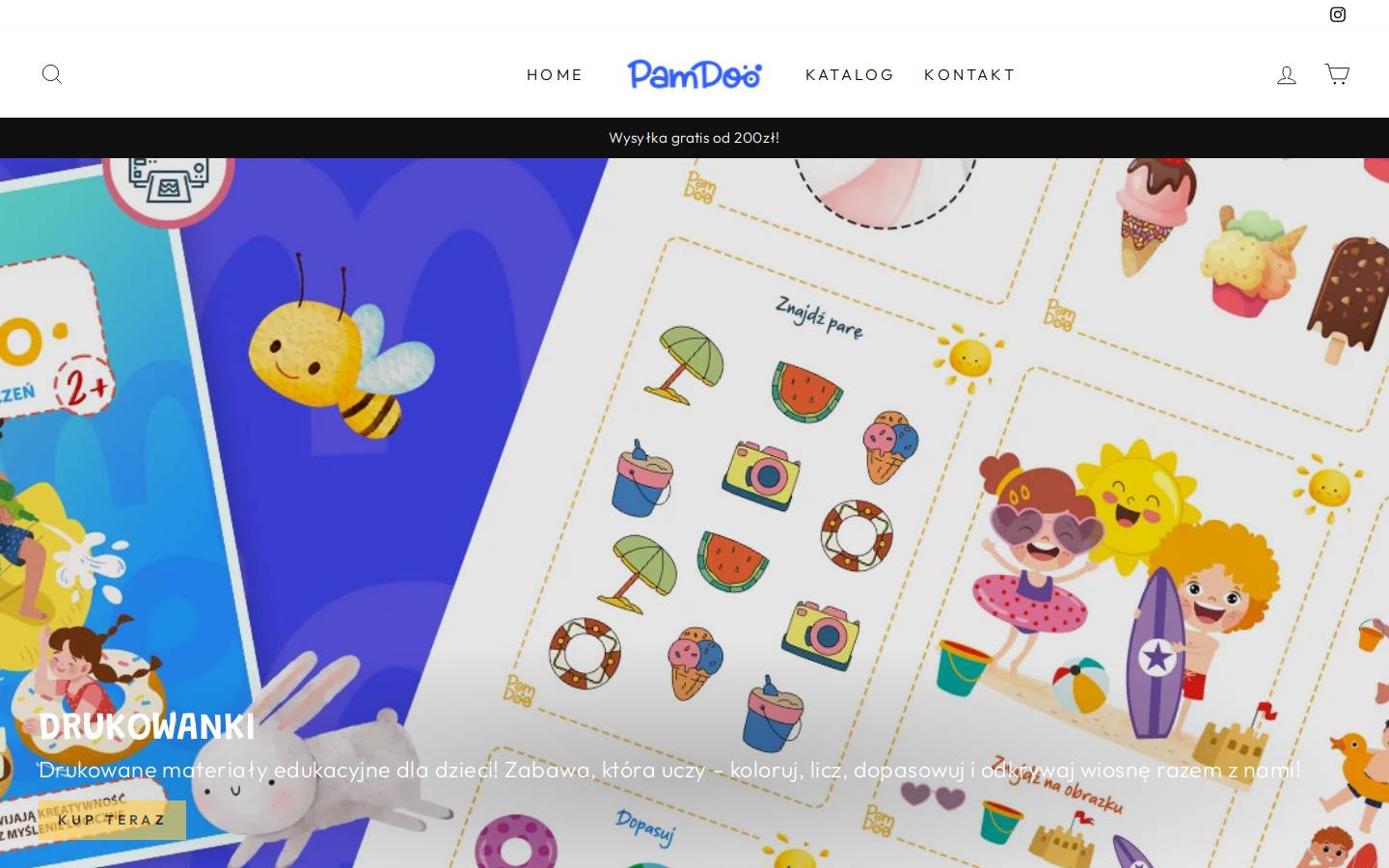 pamdoo.com homepage screenshot