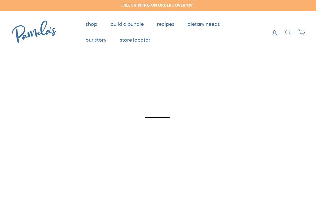 Pamela's Products homepage screenshot