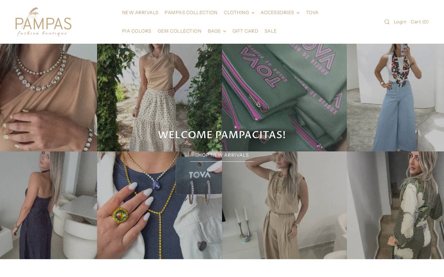 pampasfashion.com homepage screenshot