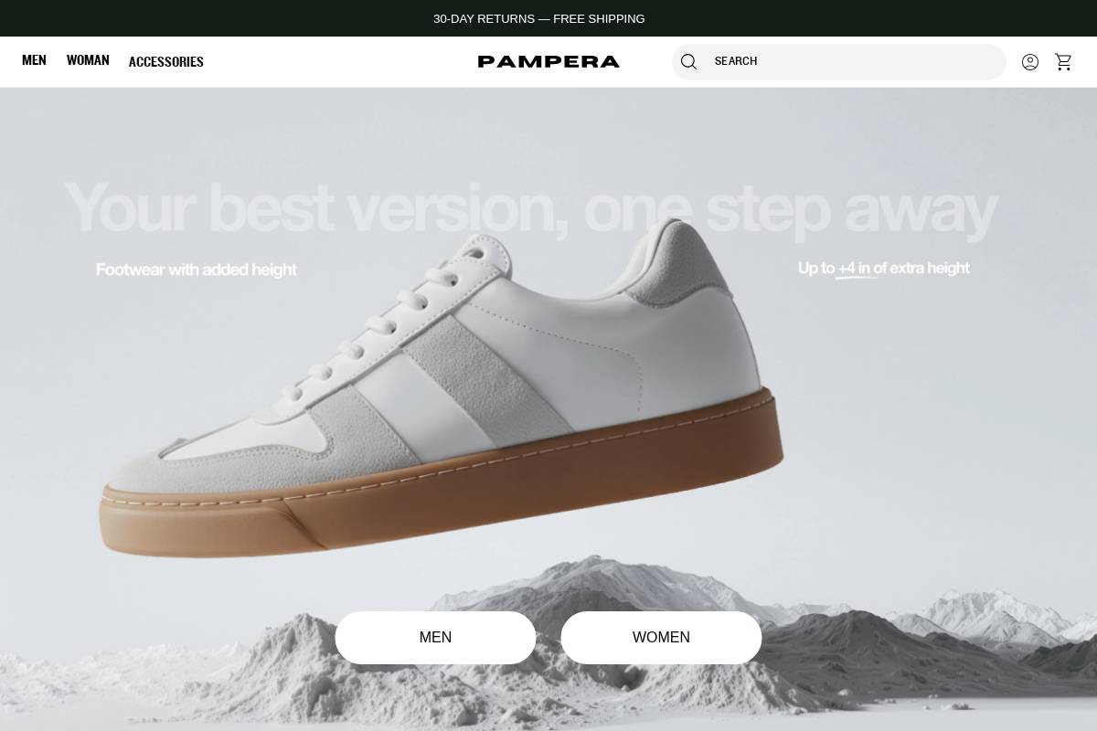 pampera-us.com homepage screenshot