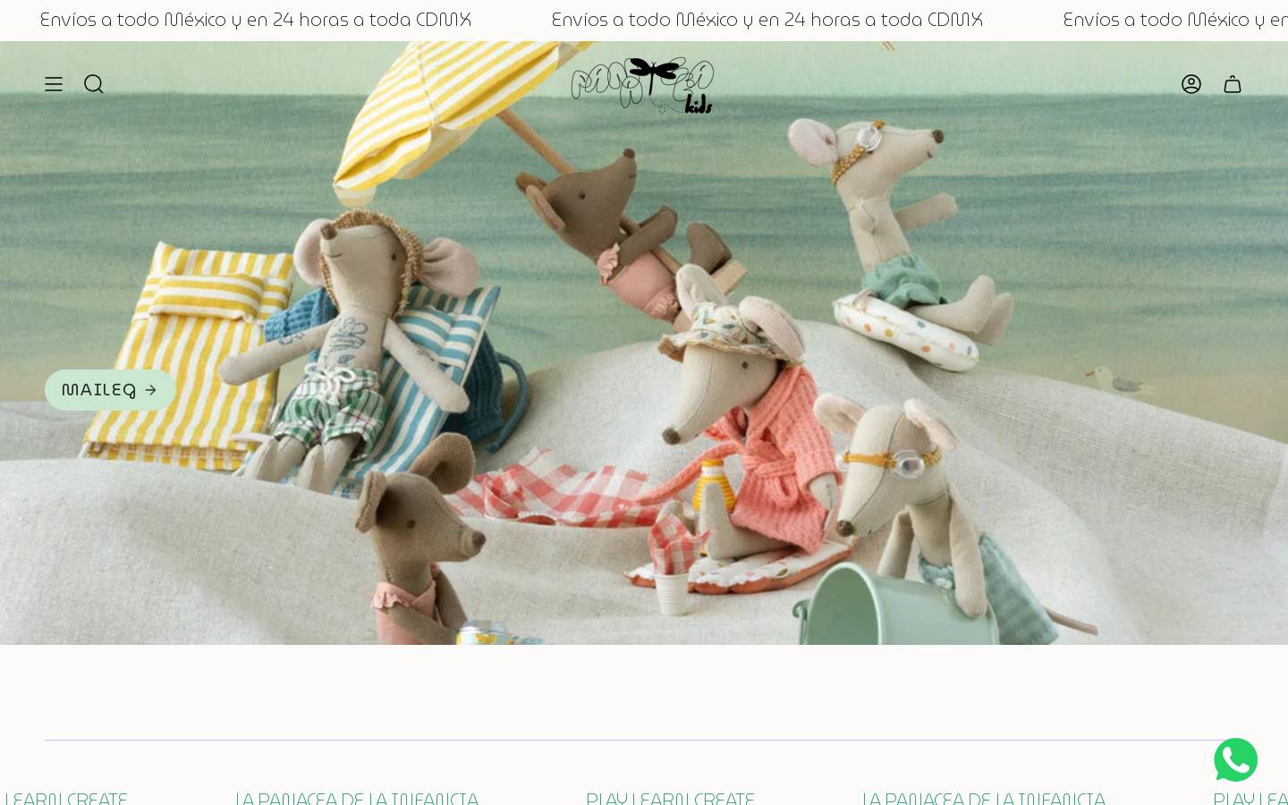 panaceakids.com homepage screenshot