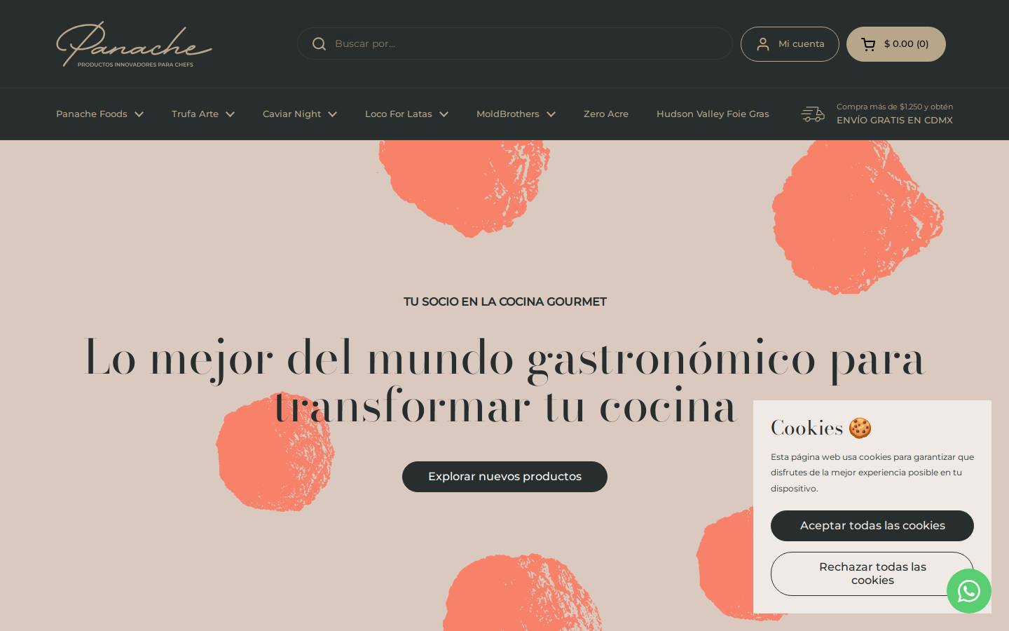 panache.mx homepage screenshot