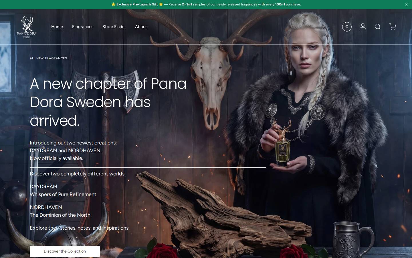 panadora.se homepage screenshot