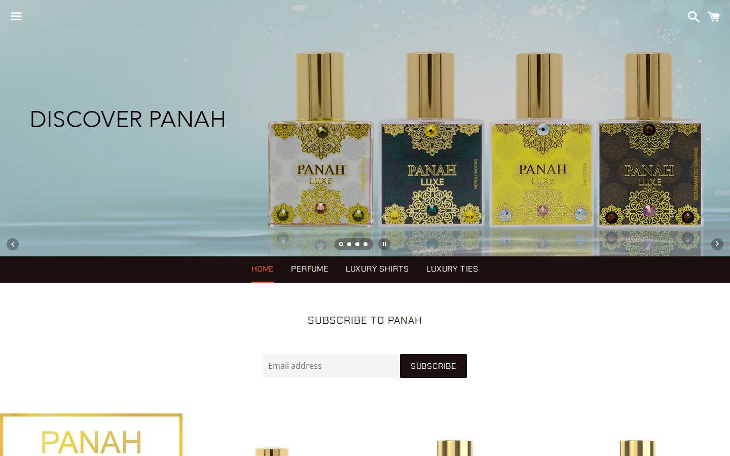 Panahlondon homepage screenshot