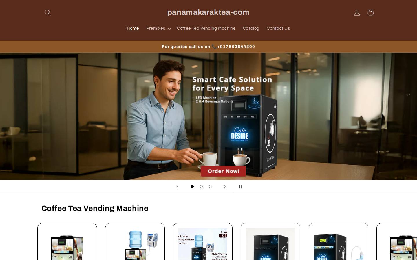 panamakaraktea.com homepage screenshot