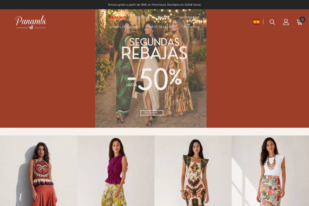 Panambicollection homepage screenshot