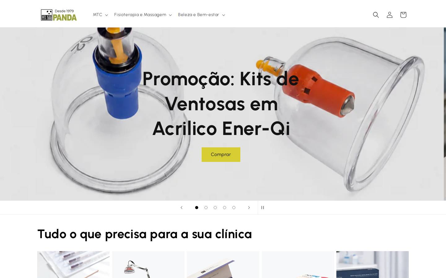 panda.pt homepage screenshot