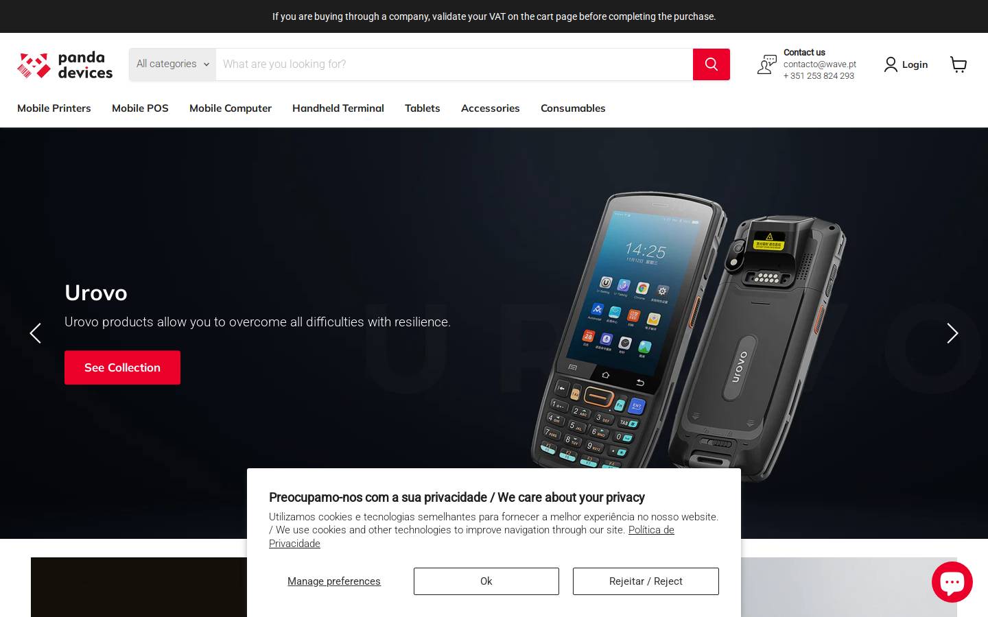 pandadevices.com homepage screenshot