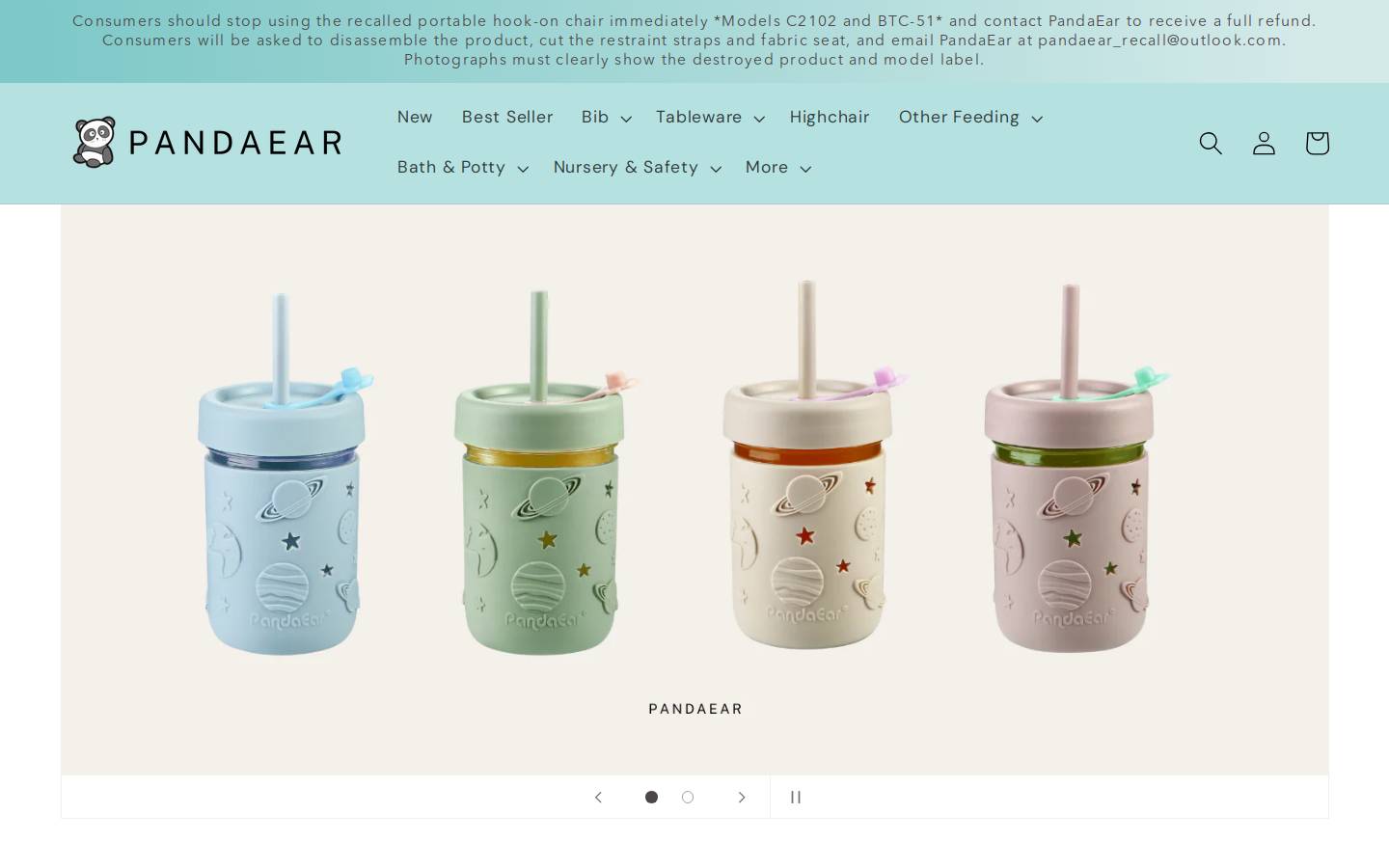 pandaear.com homepage screenshot