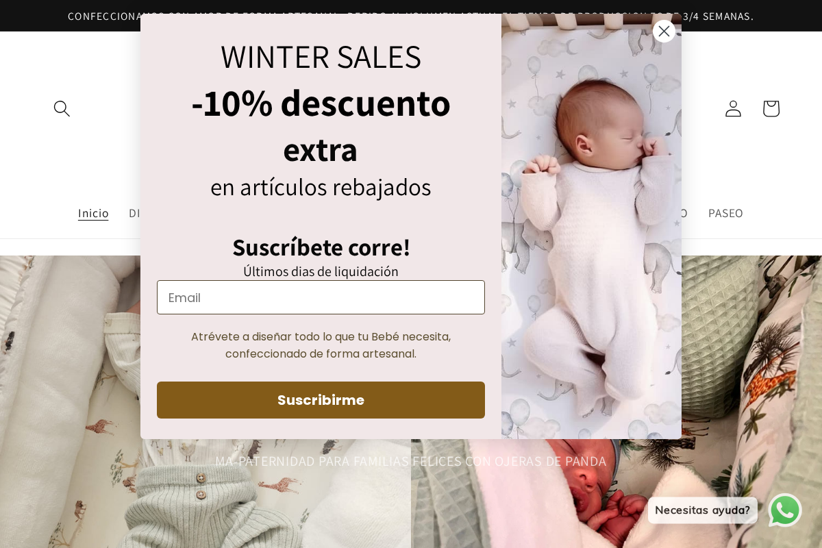 Pandahoodcoton.com homepage screenshot