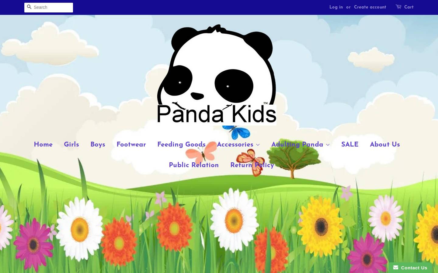 pandakids.biz homepage screenshot