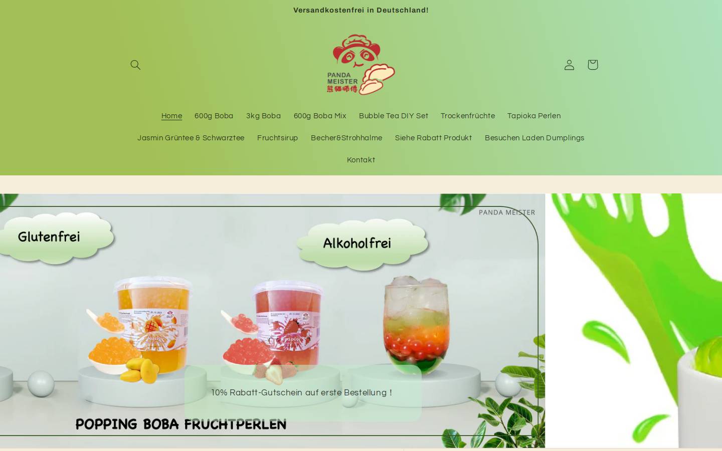 pandameister.de homepage screenshot