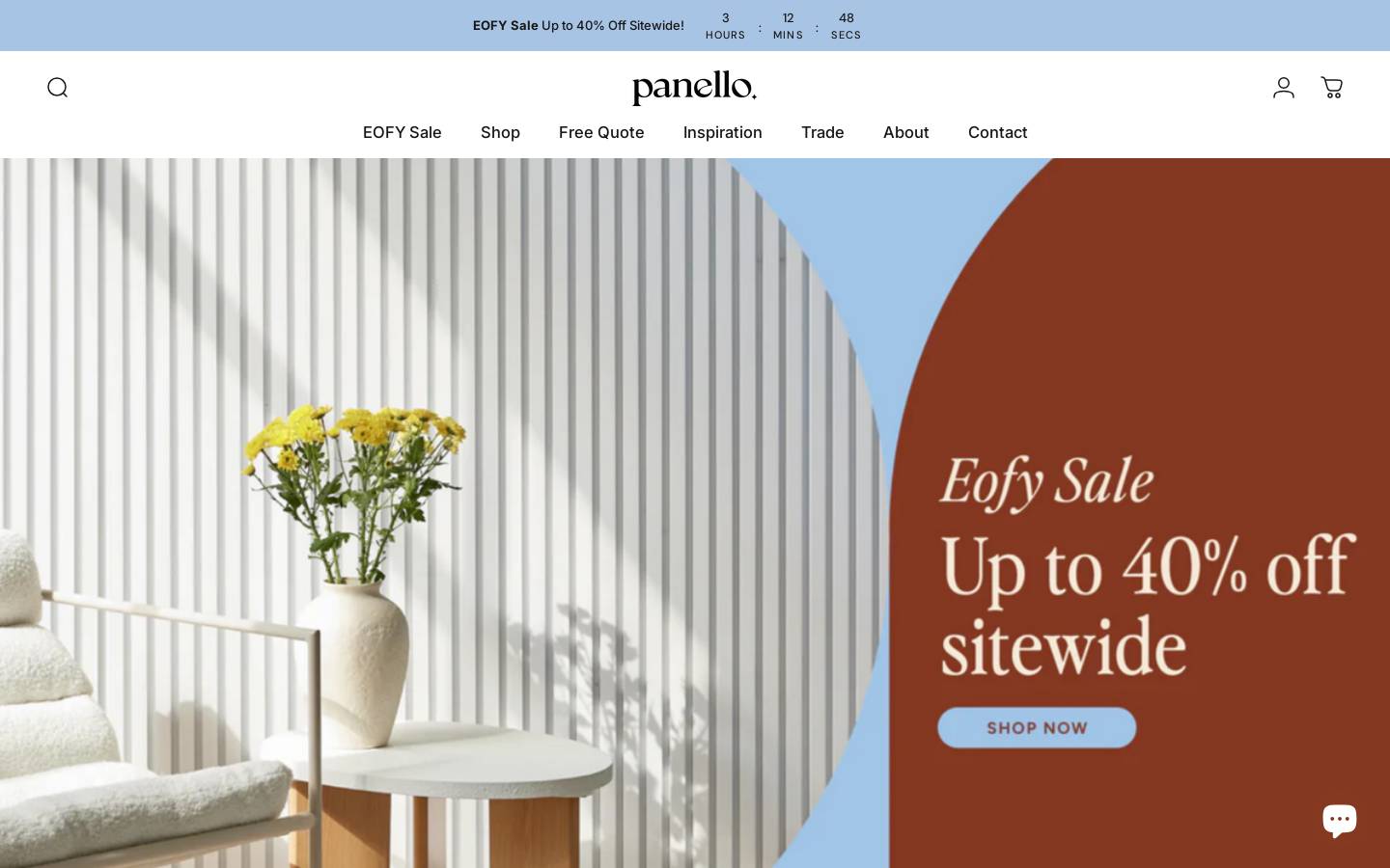 Panello homepage screenshot