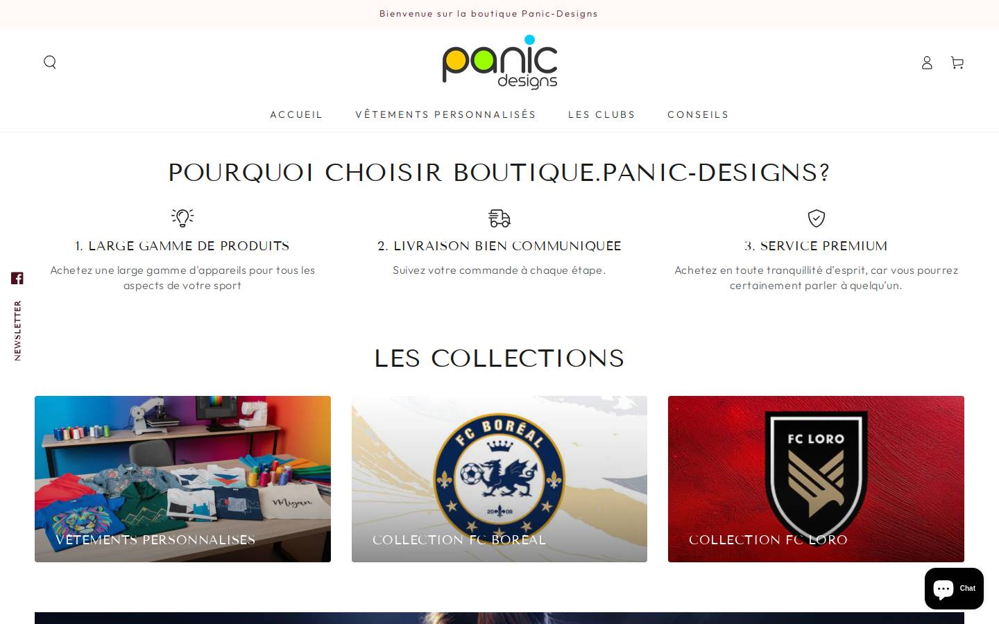 panic-designs.com homepage screenshot