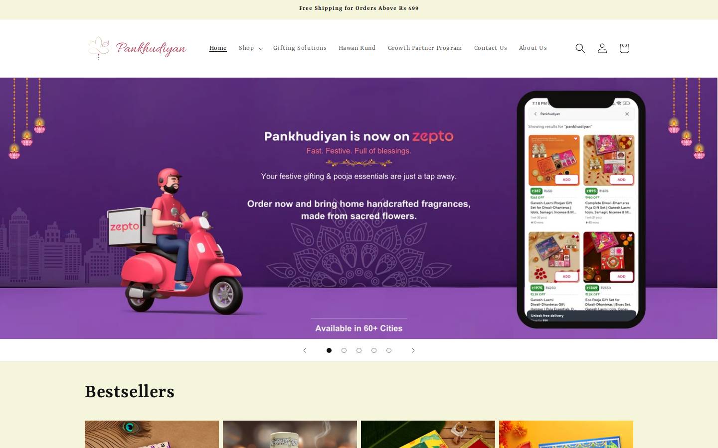 pankhudiyan.com homepage screenshot