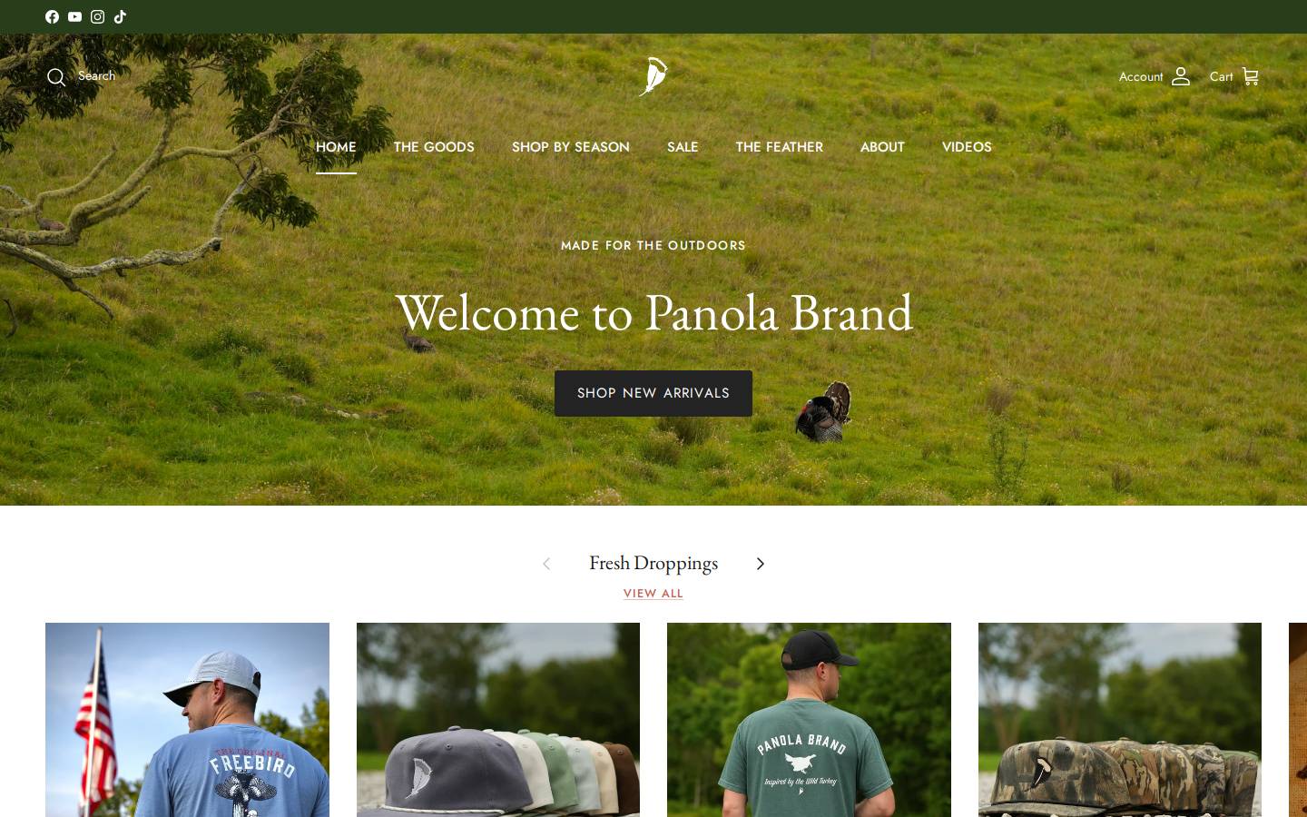 panolabrand.com homepage screenshot