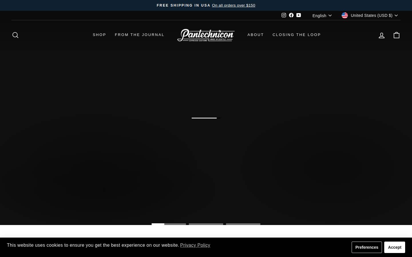 pantechnicondesign.com homepage screenshot