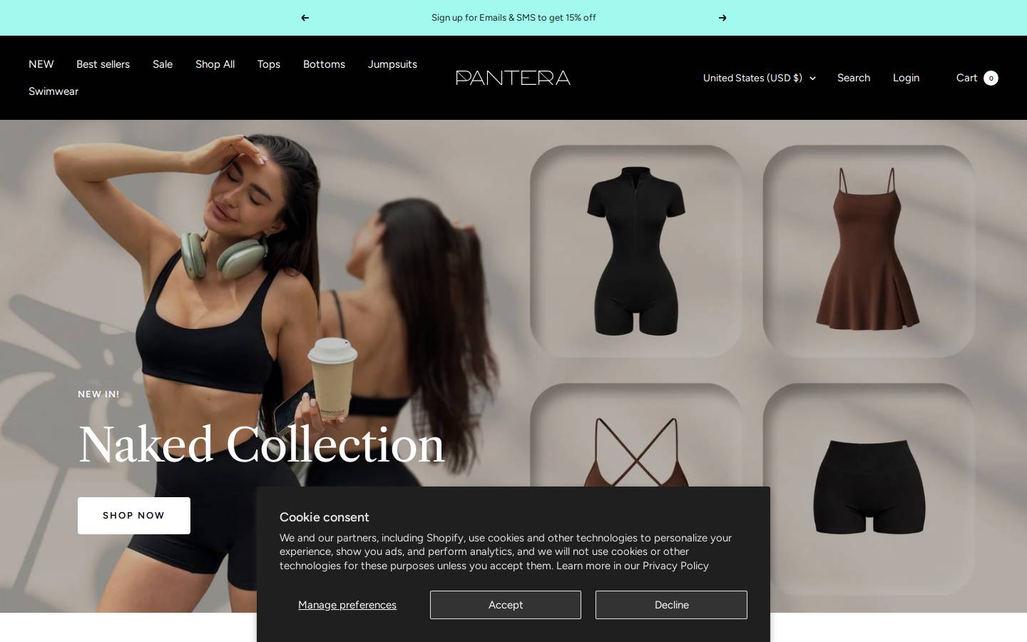 panterabrand.com homepage screenshot