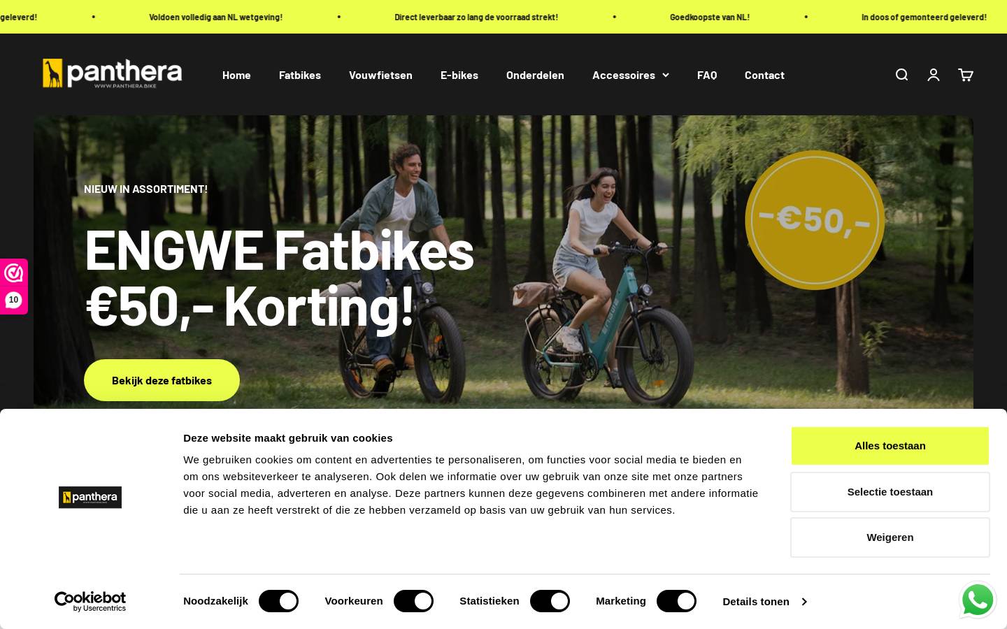 panthera.bike homepage screenshot