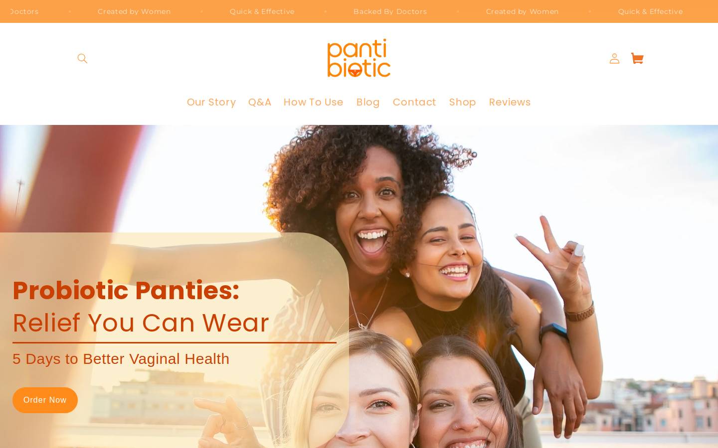 pantibiotic.com homepage screenshot