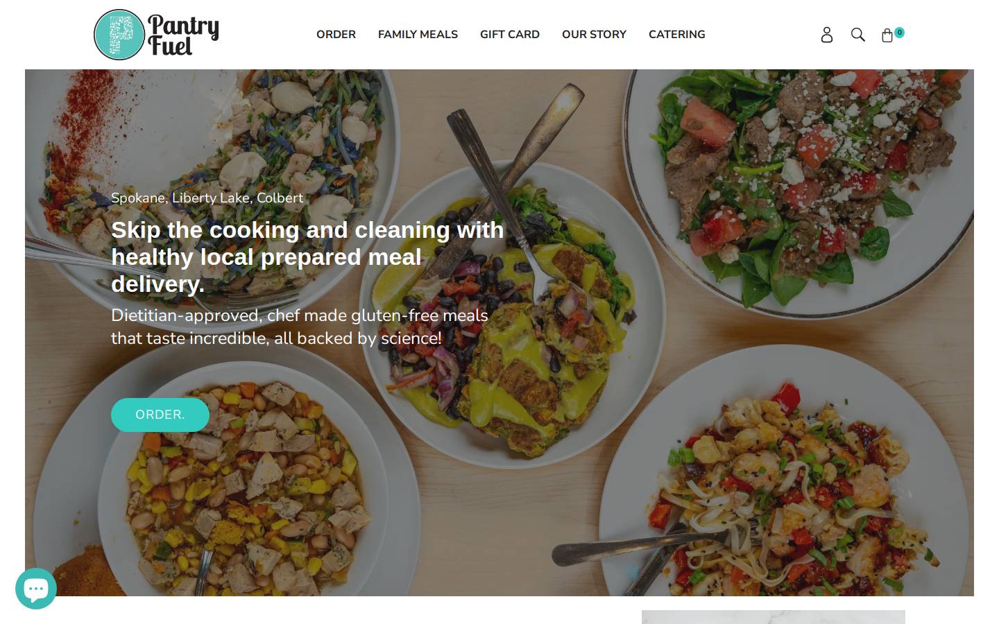 pantryfuel.com homepage screenshot