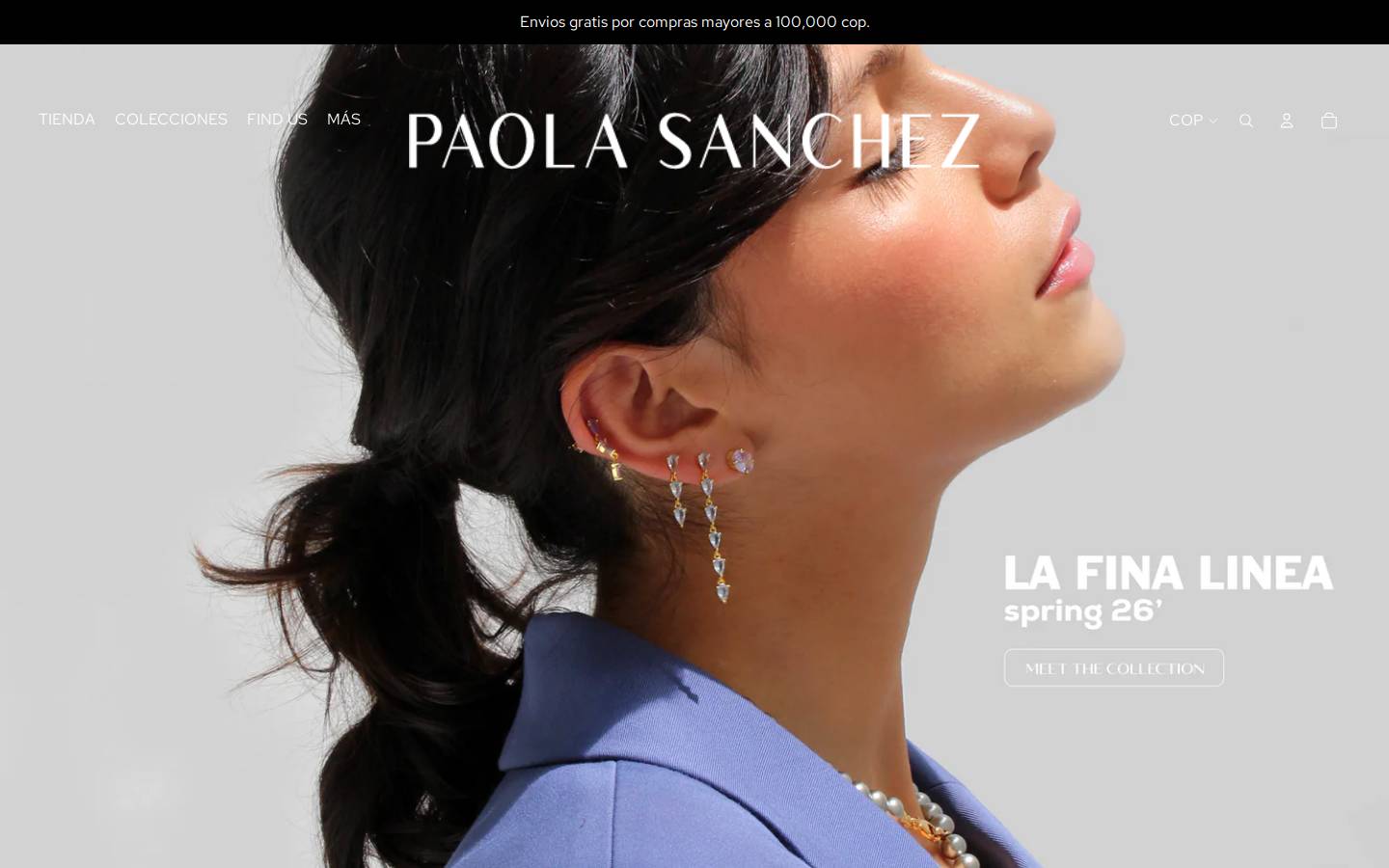paolasanchezjewelry.com homepage screenshot