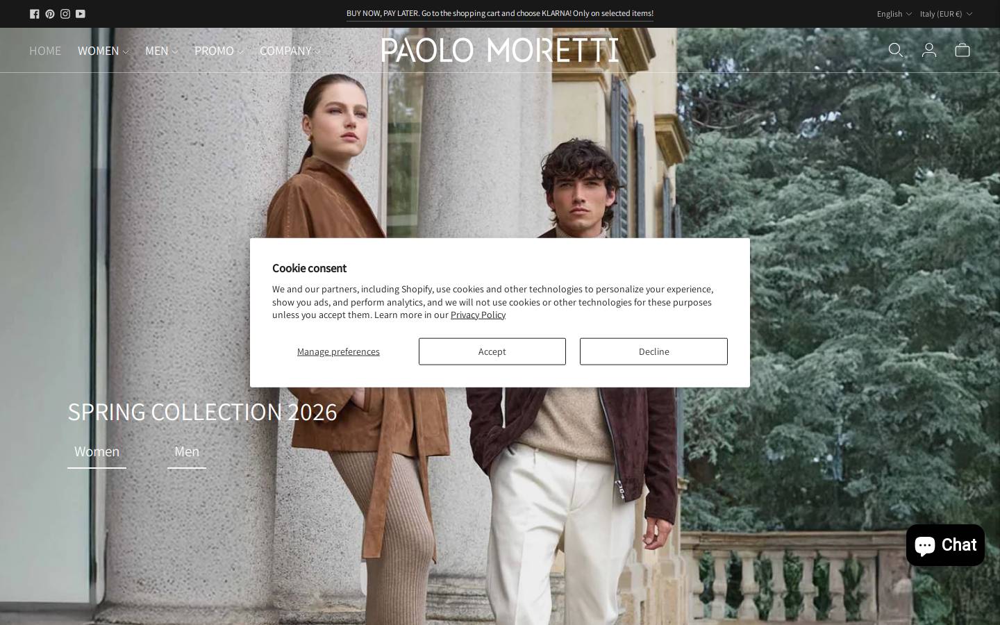 Paolo Moretti homepage screenshot