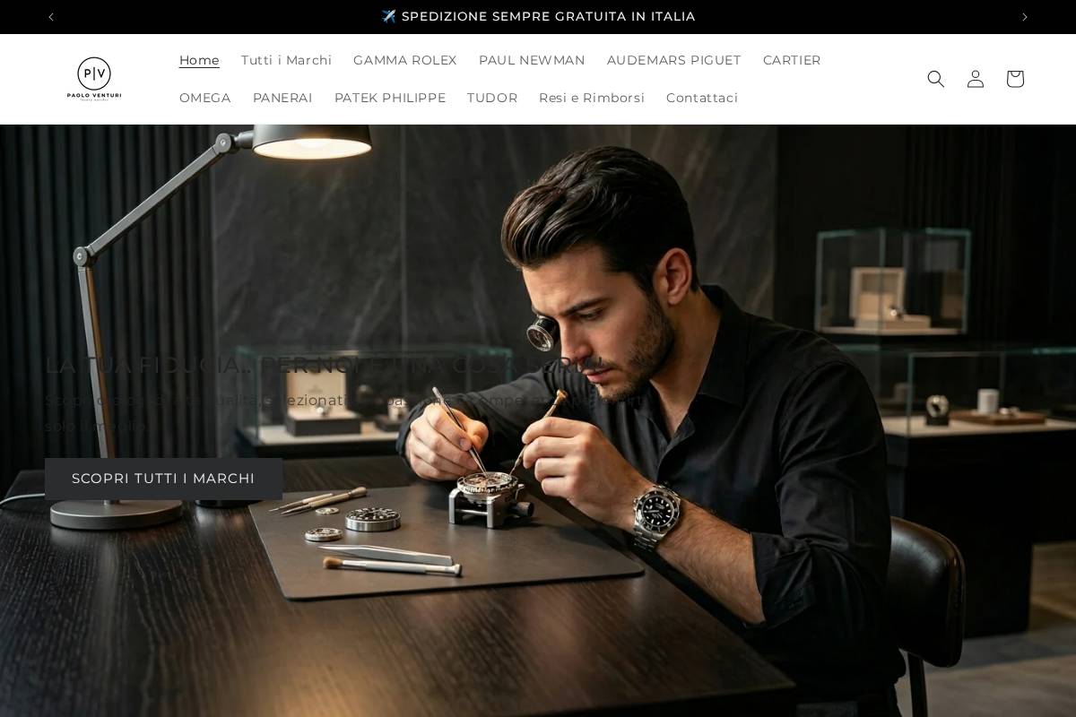 Paoloventuriwatch homepage screenshot