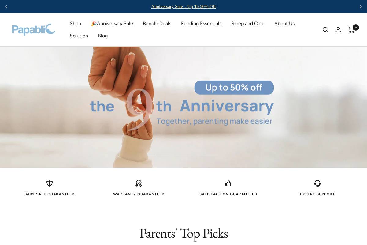 papablic.com homepage screenshot