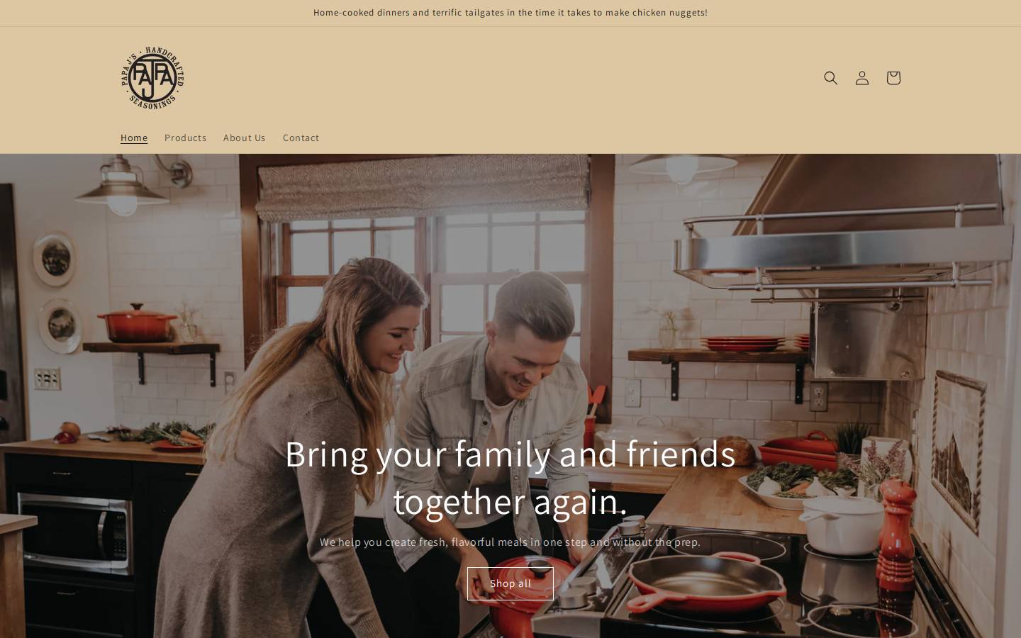 papajseasonings.com homepage screenshot