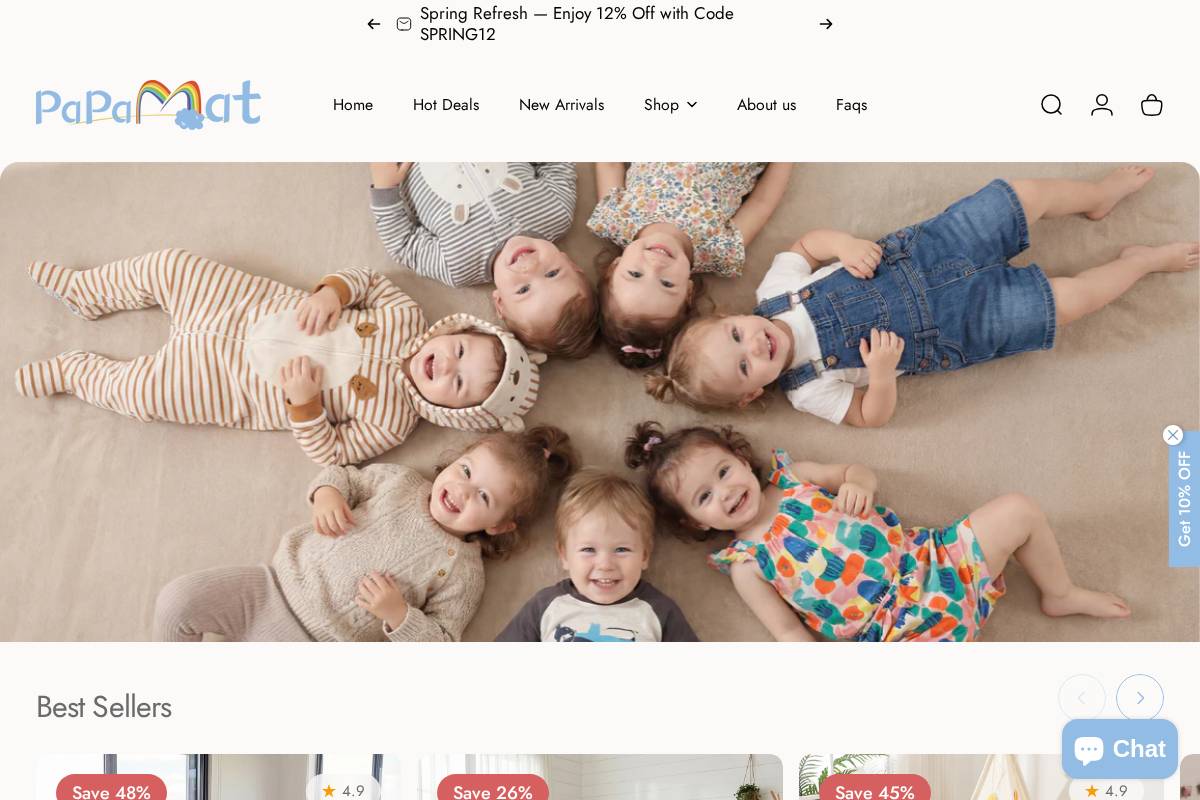 papamat.com homepage screenshot