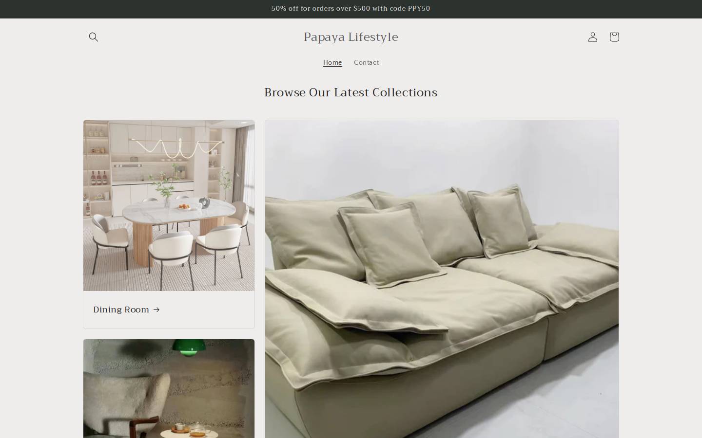 papayalifestyle.com homepage screenshot