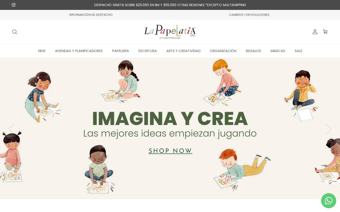 papelaria.cl homepage screenshot