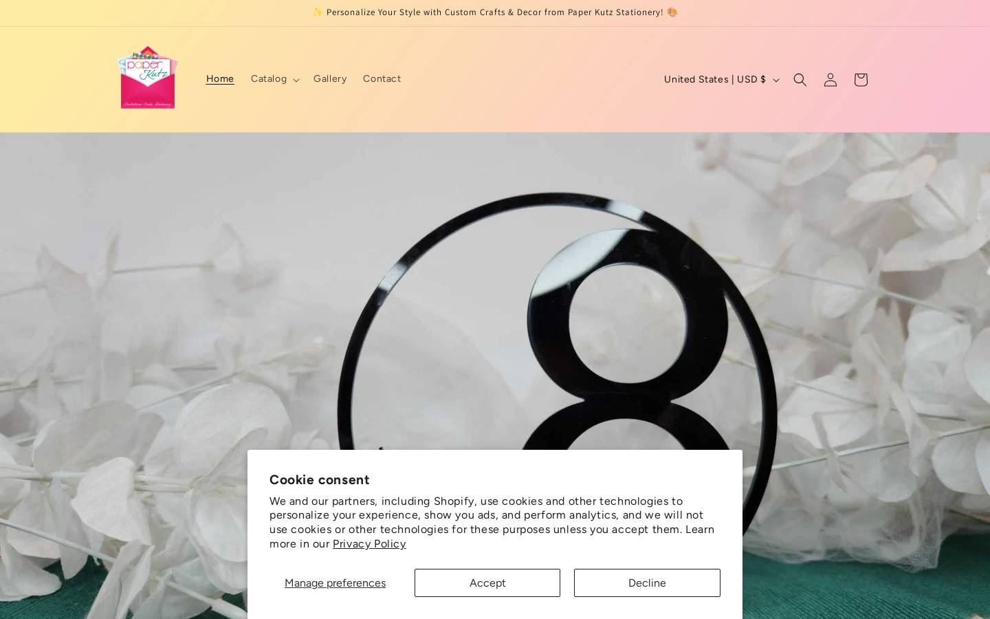 paper-kutz.com homepage screenshot
