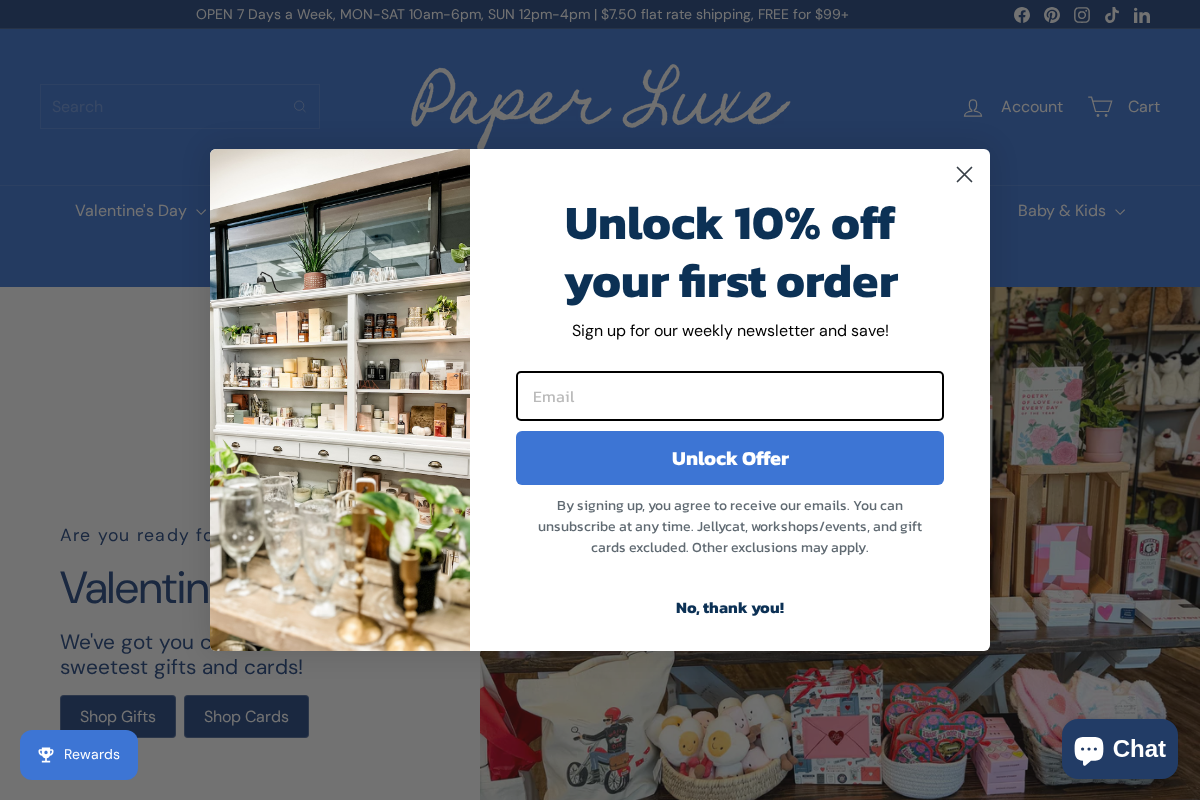 paper-luxe.com homepage screenshot