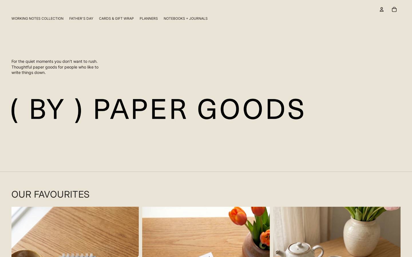 papergoods.co.uk homepage screenshot