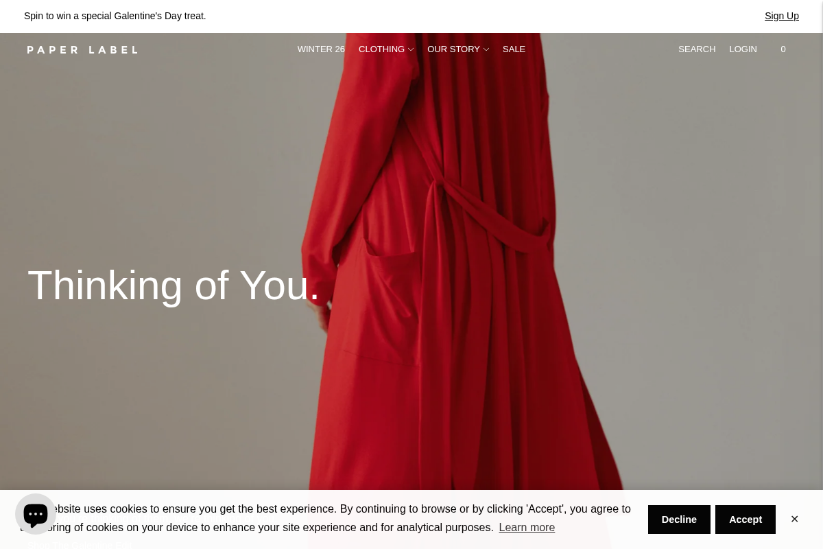 paperlabel.ca homepage screenshot