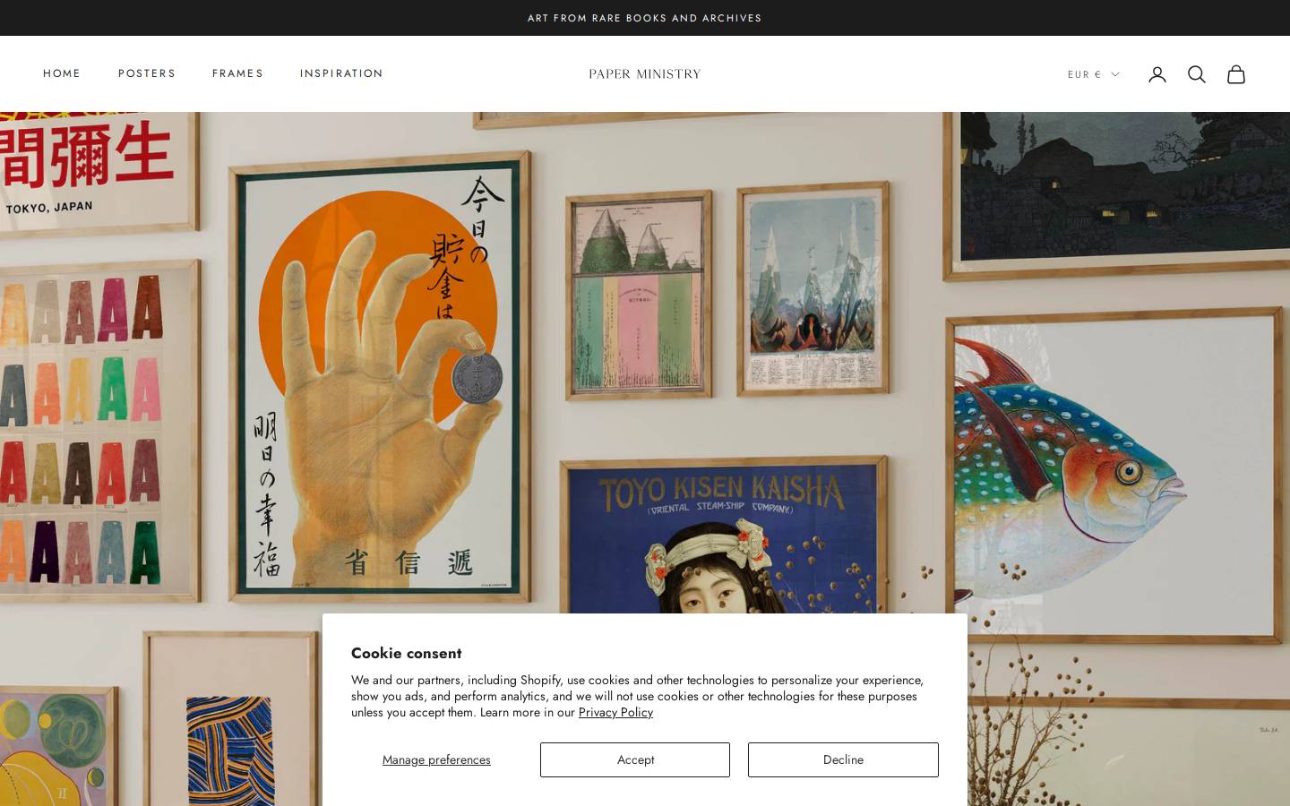 Paperministry homepage screenshot