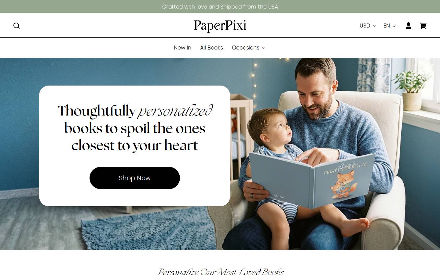 Paperpixi homepage screenshot