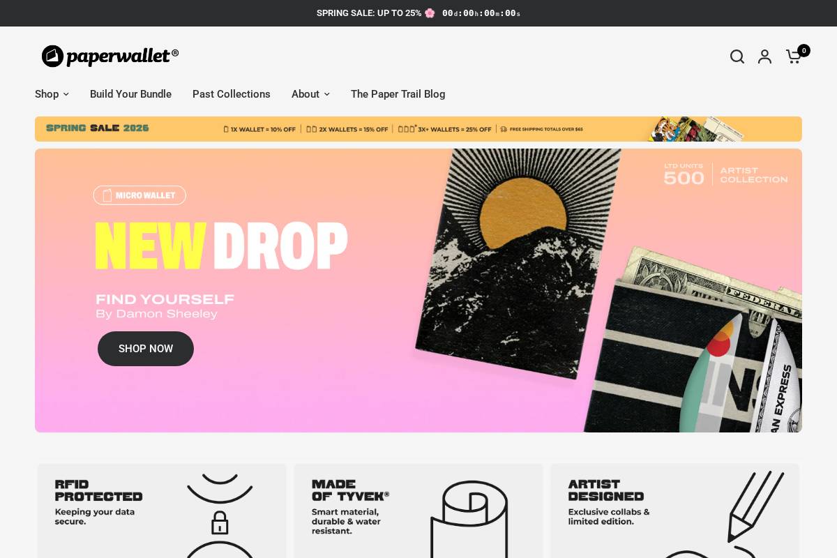 paperwallet.com homepage screenshot