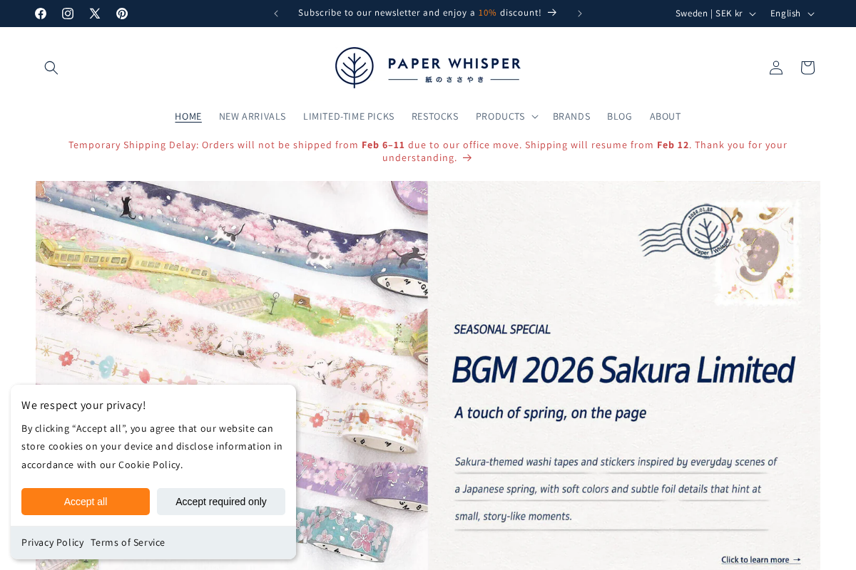 Paper Whisper homepage screenshot