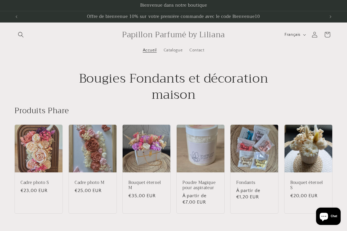Papillon Parfumé by Liliana homepage screenshot